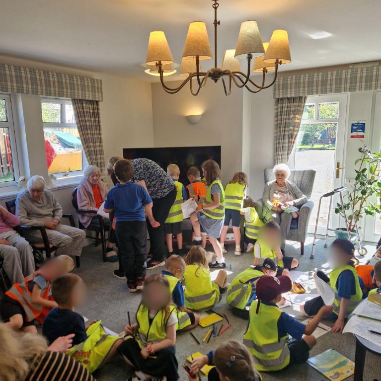 Etive House Care Home was recently visited by 35 P1 and P2 children from Lochnell School, creating joy and fostering community spirit between generations.