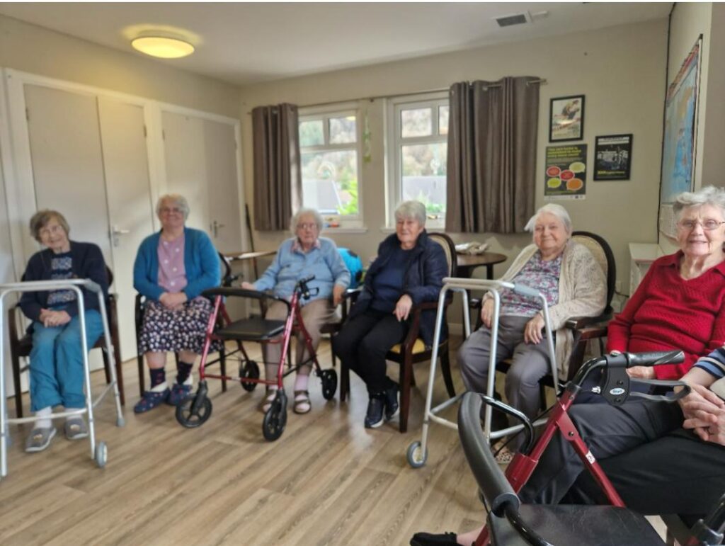 residents ready to start the exercise club