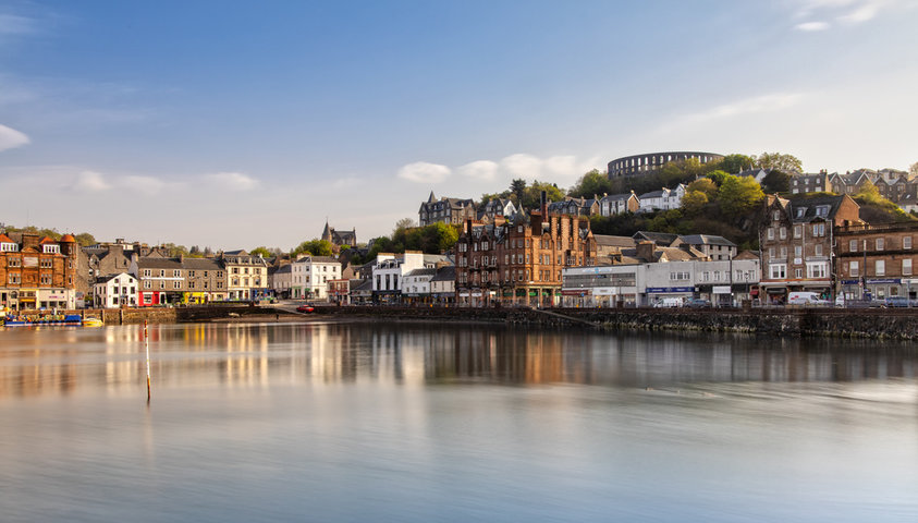 Scenic View over Oban in Scotland